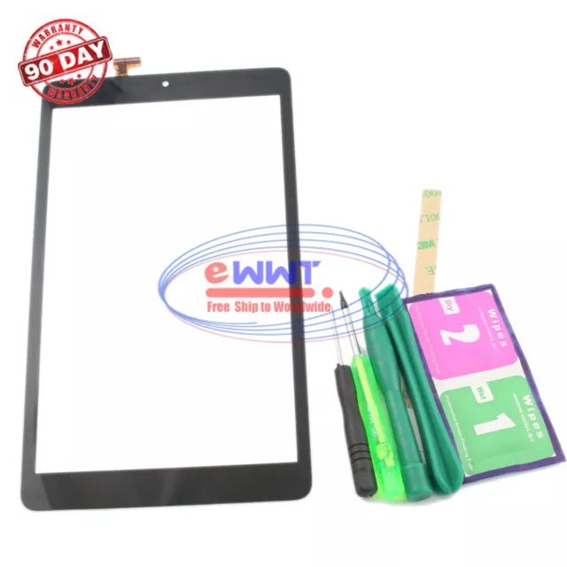 FREE SHIP for Alcatel Joy Tab 2 9032z Black Touch Screen Digitizer+Tools ZVLU927