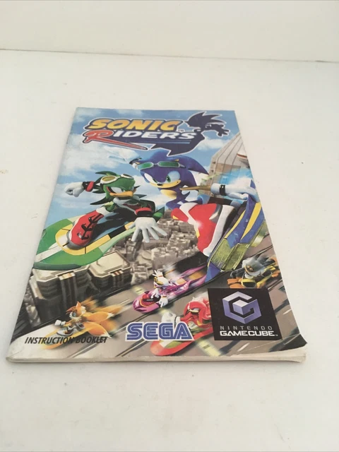 Sonic R Manual SONIC RIDERS (NINTENDO Gamecube) Instruction Booklet Manual Only $20.00 ...