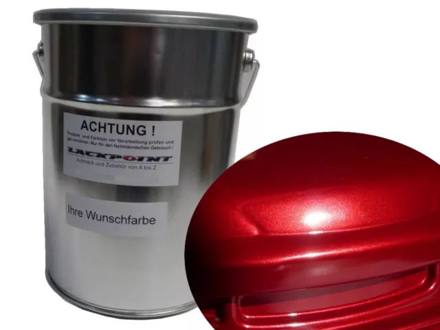 0,5 Litro Pronta da Spruzzare Vernice Base Scuro Caramella Rosso Metallico Auto