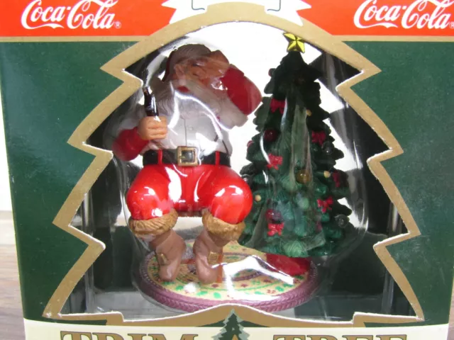 Christmas Ornaments Coca Cola Trim A Tree Collection Santa 1995 New Open Box