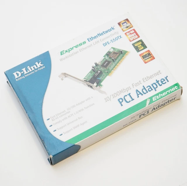 Carte Réseau D-Link DFE-528TX 10/100 Mbps - Occasion Fonctionnelle