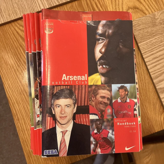 ARSENAL HOME PROGRAMMES 1999-2000 Inc Handbook Bundle £10.00 - PicClick UK