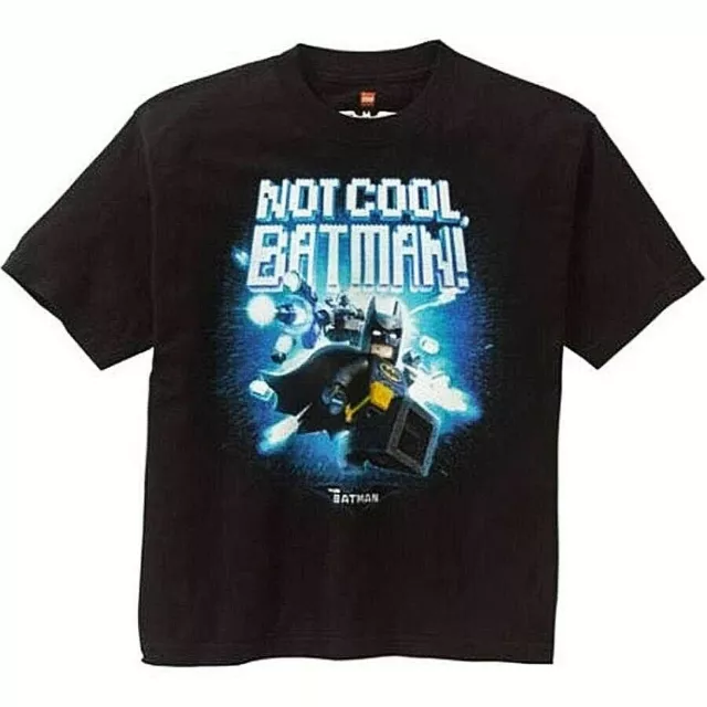 LEGO BATMAN MOVIE DC COMICS Comfort Cotton Tee T-Shirt NWT Boys Size 10/12