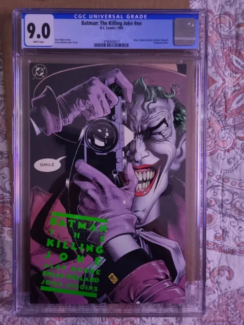 Batman The Killing Joke Cgc 9.0 White Pages By Alan Moore (First Print)