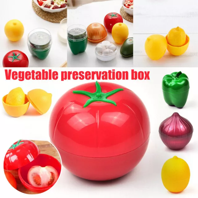 Fruit Vegetable Shape Storage Saver Box Food Containers Keep Fresh Kitchen Tool 3