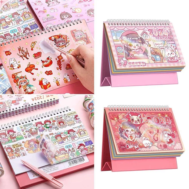 DAILY MONTHLY 2024 Calendar 2024 Schedule Agenda School Office Supplies