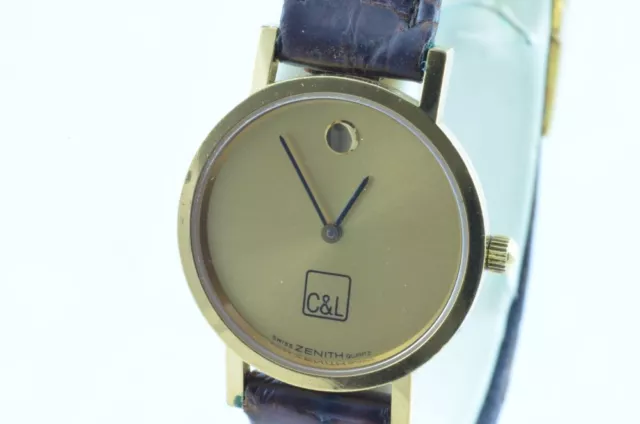 Zenith Museum Donna Orologio Raro Acciaio Quarzo 25MM