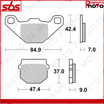 Aeon COPPIA DI PASTIGLIE FRENO SBS 101 HM AEON 125 Nox 2006-2006 