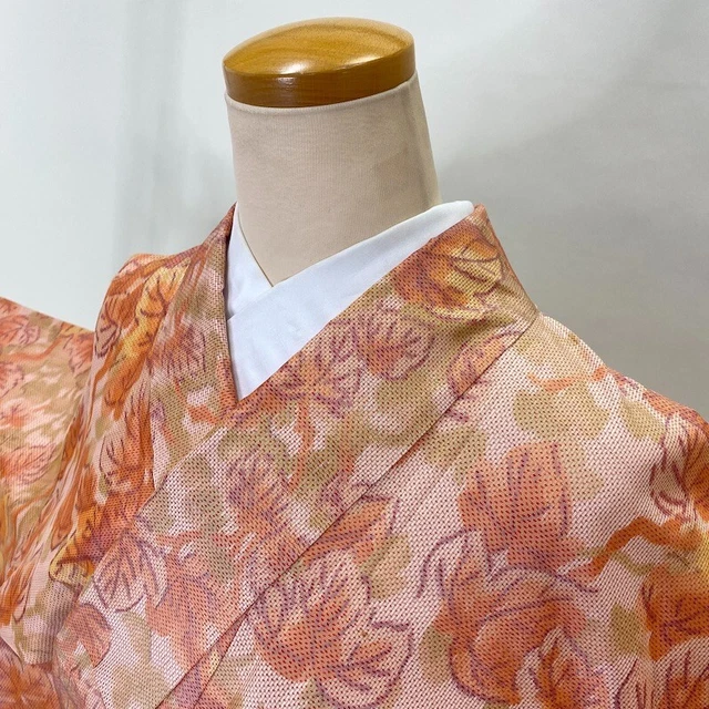 Tsumugi VINTAGE Japanese Kimono Silk tumugi ANTIQUE LADIES KIMONO 1735