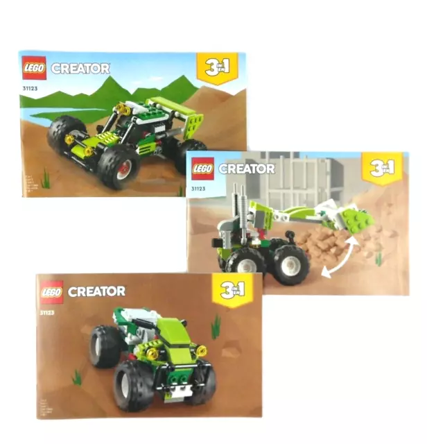 LEGO® CREATOR™ Off-Road Buggy 3-in-1 Instruction Manual 3 Books 6394733/4/5