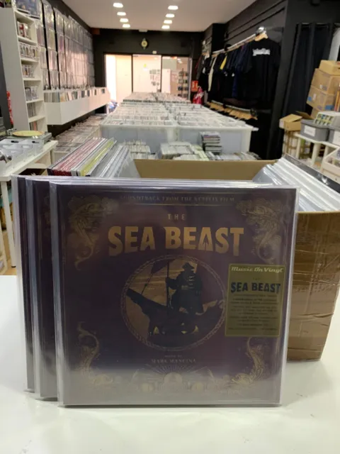 The Sea Beast LP Original Soundtrack, Mark Mancina Red& Black Marbled Vinyl 22