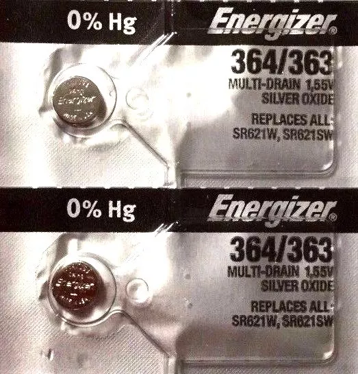 1 NEW ENERGIZER SR621SW 364/363 Silver Oxide 1.55v Watch Battery Aussie Stock