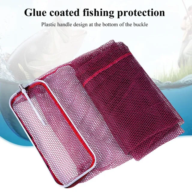 Fishing Net with Plastic Handle Portable Durable Antioxidant Outdoor Accessories 3