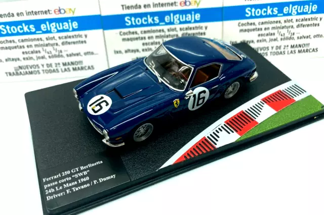 Ixo Altaya 1/43 Diecast Ferrari 250 Gt Berlinetta 24 Horas Le Mans 1960 Tavano