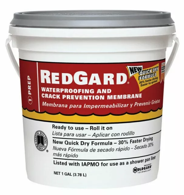 RedGard Waterproofing and Crack Prevention Membrane 1 Gal (3.78L)