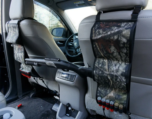 3-Gun Locking Seat Back Rack For Rifle & Shotgun – Truck, Car, Pickup Hunting Storage