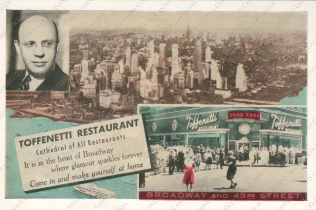 USA New York Toffenetti Restaurant Broadway Times Square Postcard