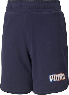 Puma 847295 06 Alpha Shorts Pantaloncini Junior in Cotone Blu