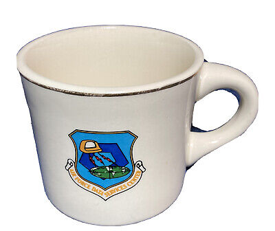 vintage US Air Force data services center AFDSC ceramic mug cup balfour
