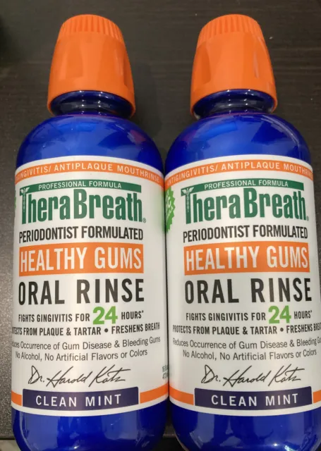 #2  16oz TheraBreath Healthy Gums Oral Rinse exp 2/24