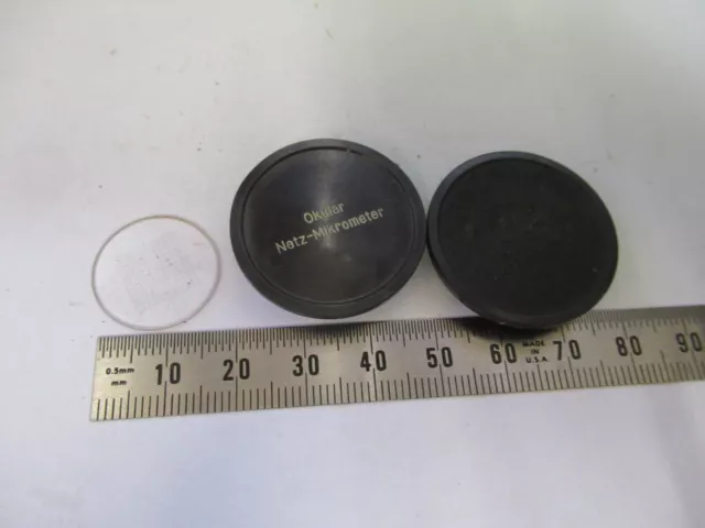 Reticle Micrometer Grid Carl Zeiss Ocular Microscope Optics As Pictured &P8-B-25