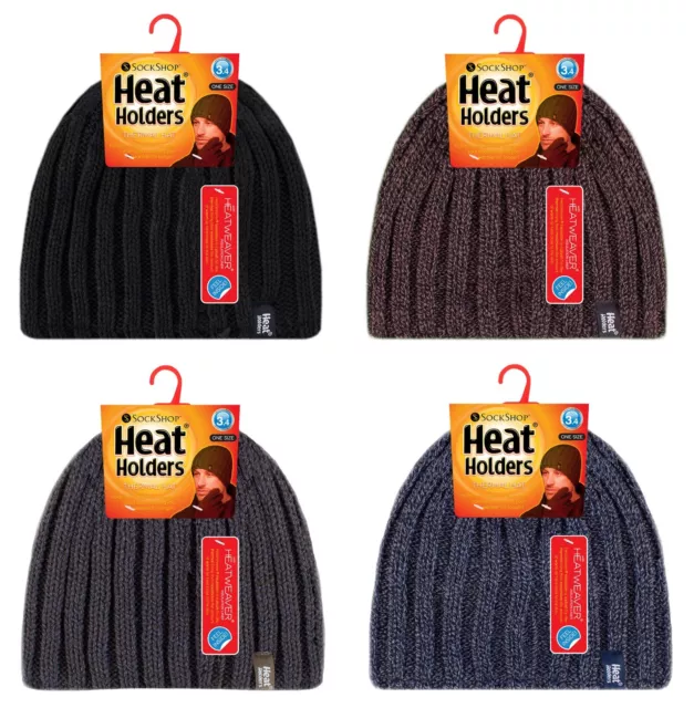 Heat Holders - Mens Thermal Fleece Winter Warm Hat 3.4 tog for cold weather