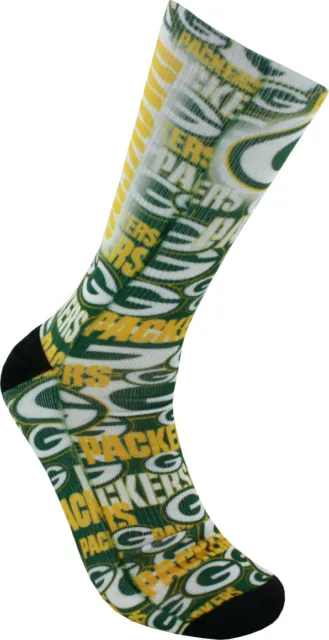 Green Bay Packers Montage Promo Socks, Large