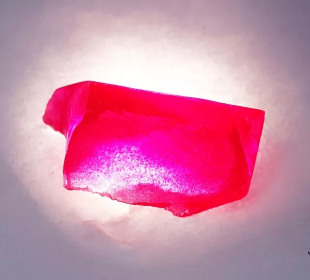 Loose Gemstone 5.02 Ct Natural Red Ruby Rough Unheated Certified Uncut Rough Gem