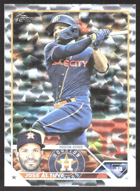 2023 Topps Series 1 Jose Altuve Collectors Box Silver Foil #222 Astros