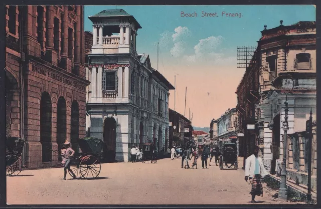 61027) AK Penang Malaysia Beach Street 1914 Malaya Straits Settlements