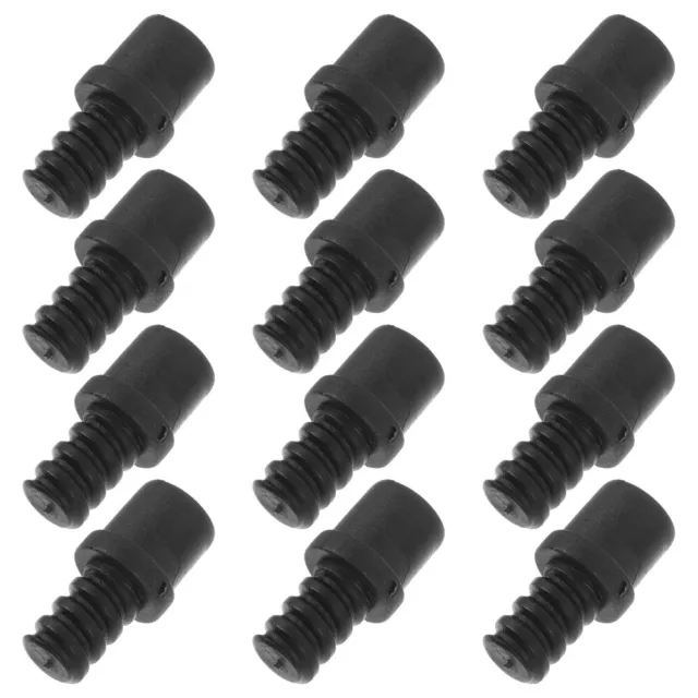 20pcs Toilet Brush Threaded Handle Tips Brush Heads Connector Toilet Brush