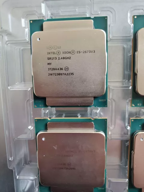 2x Intel Xeon CPU SR1Y3 E5-2673 v3 20MB L3 Cache 2.40GHz 12C 105w