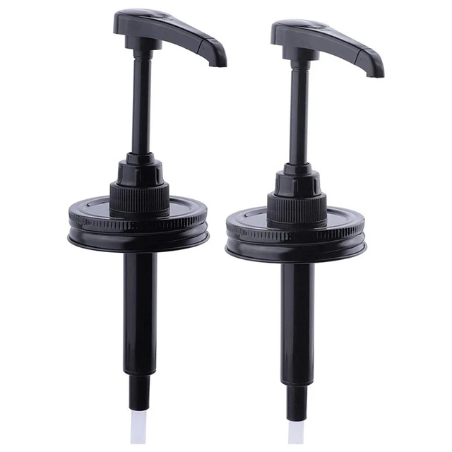 Lot 2 Distributeurs Pompe Sauce Verre 500ml - Pompes Inox Pour Sirop Café Miel Huile