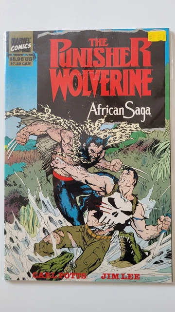 The Punisher Wolverine African Saga Marvel Comics 1989 TPB Jim Lee War Journal