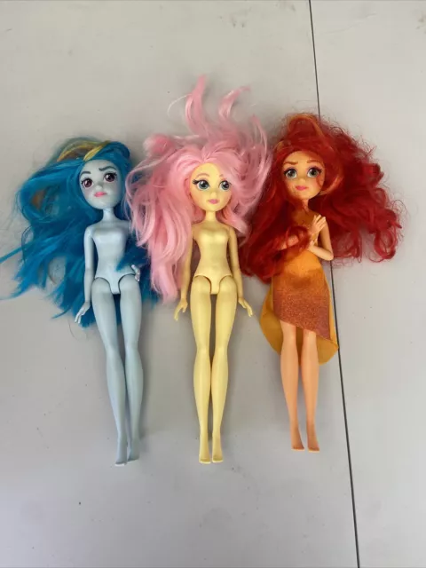 My Little Pony equestria girls dolls Lot Of 3