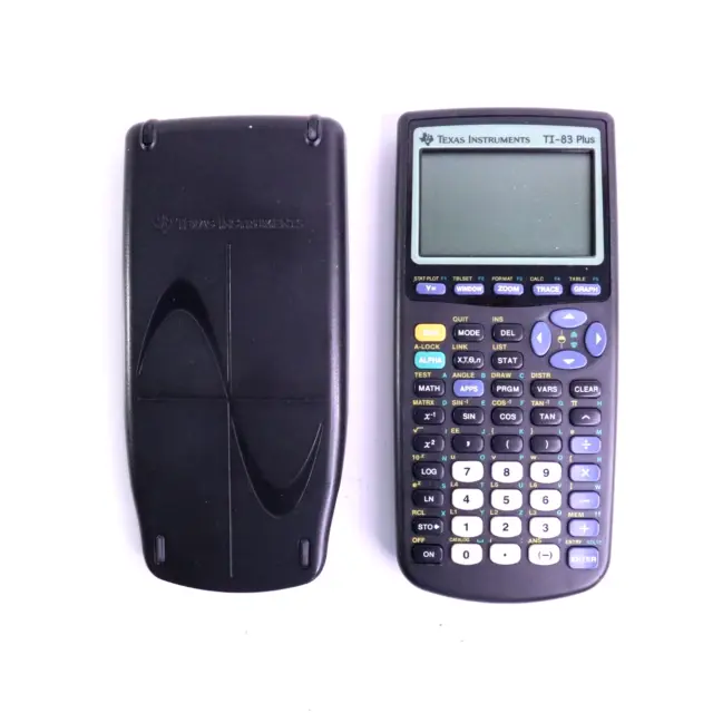 Texas Instruments TI-83 Plus Graphic Calculator w/ Cover Nice Condition