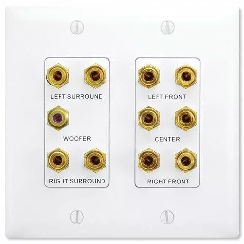 On-Q/Legrand 5.1 Surround Sound Home Theater Strap, White (F9004-WH)