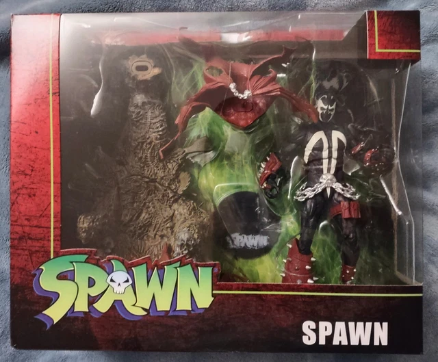 MCFARLANE TOYS SPAWN'S Universe Deluxe Set Spawn on Throne 7-Inch ...
