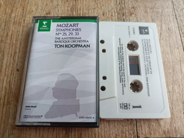 Mozart Symphony 25 29 33 Amsterdam Baroque Orchestra Ton Koopman Cassette Audio