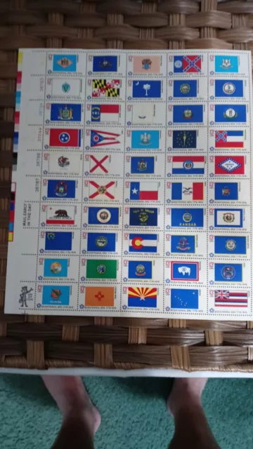 # 1633-82 BICENTENNIAL ERA FLAGS Full Mint Sheet of 50 stamps 13 Cent MNH OG