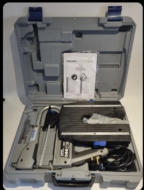 Sierra de desplazamiento Dremel Motosaw MS20 240v y estuche en muy buen estado