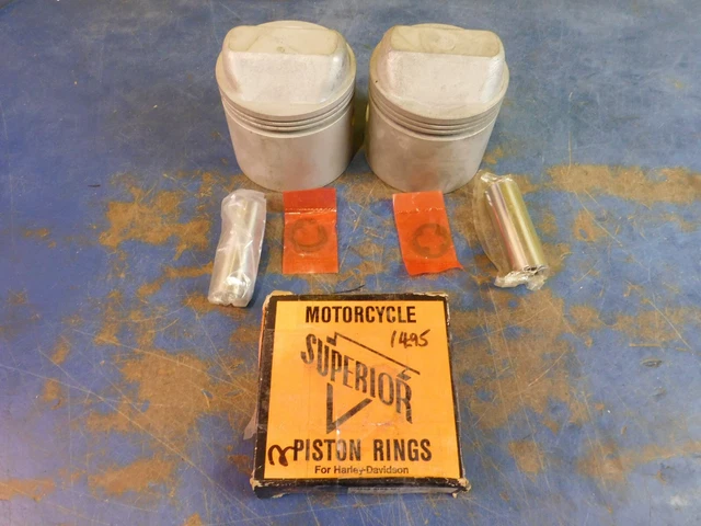 +.050 Pistons Rings Pin & Clips Harley Davidson Xl 1000Cc Sportster 1972-1984