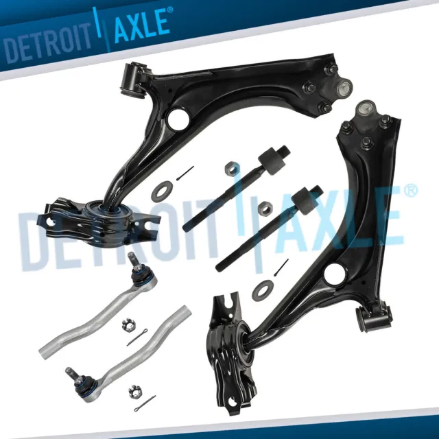 Front Lower Control Arms w/Ball Joints Tie Rod Ends for 2016 - 2019 Honda Civic