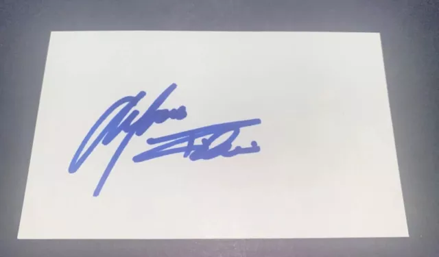 ALFONSO RIBEIRO - The Fresh Prince of Bel-Air "CARLTON BANKS" - Signed 3x5 Index