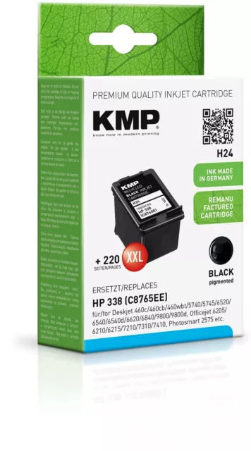 KMP Tinte ersetzt HP Nr.338 NEU