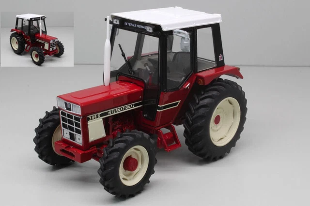 Tracteur Miniature REPLICAGRI IH 955 – Échelle 1/32, Métal Et Plastique, Rouge, Neuf Sous Boîte
