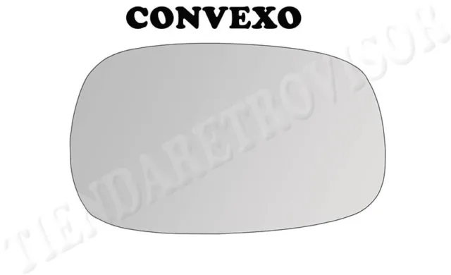 CRISTAL RETROVISOR PARA SSANGYONG REXTON 2002- CONVEXO Derecho(Copiloto)