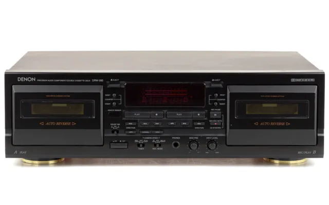 Denon DRW-585 Doppel Kassettendeck schwarz / gewartet 1 Jahr Garantie [2]