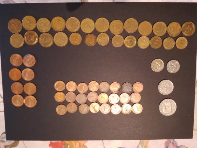 Konvolut DM Deutsche Mark Münzen Summe ~ 6,5 DM (1, 2, 5, 10, 50 Pf., 1, 2, DM)