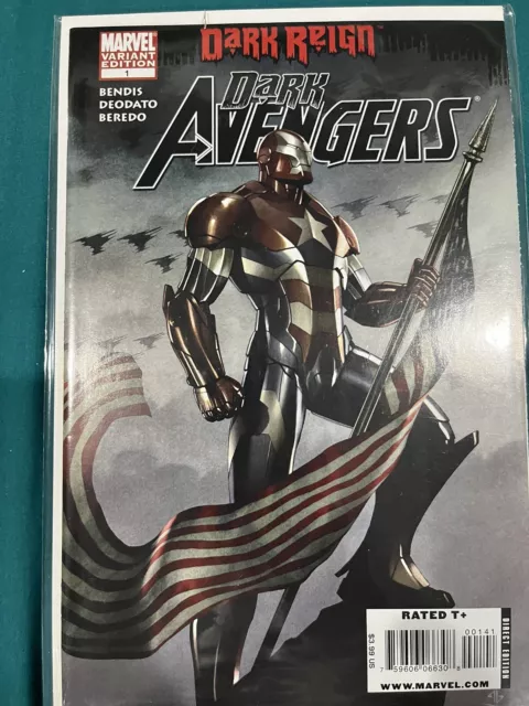 Dark Avengers #1 (2009, Marvel) Adi Granov Variant 1st Iron Patriot VF+